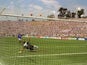 Roberto Baggio skies his penalty during the 1994 World Cup final.