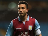 Aston Villa's Samir Carruthers during the NextGen series match against Olympiacos on March 20, 2013