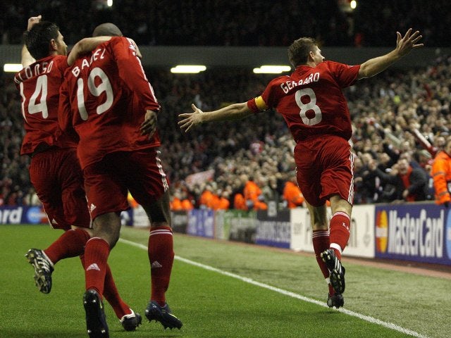 A famous night at Anfield in 2009 as Liverpool beat Real Madrid 4-0, with Gerrard scoring twice.