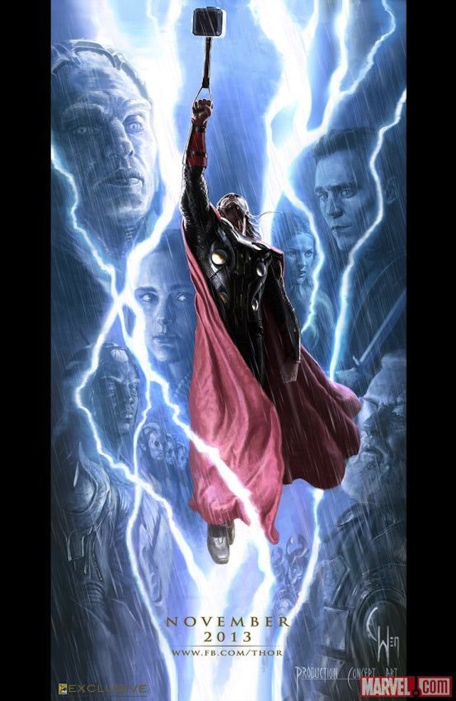 Comic-Con poster for Thor The Dark World (640w)