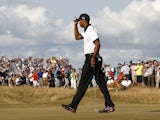 Tiger Woods at the British Open on July 18, 2013