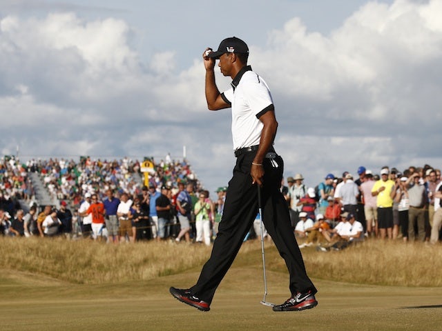 Tiger drops to one-under at Muirfield