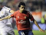 Osasuna's Alejandro Arribas during his side's match against Real Madrid on January 12, 2013