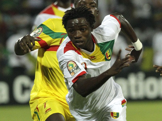 Guinea's Alhassane Bangoura during the African Cup of Nations match againsrt Mali on January 24, 2012