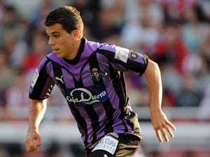 Valladolid's Carlos Lazaro during a friendly match against Stoke City on August 7, 2009
