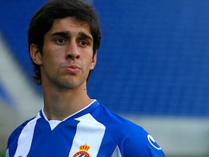 Espanyol's new signing Juan Forlin is unveiled for the first time in front of the media on August 27, 2009