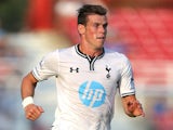Spurs' Gareth Bale in action against Swindon on July 16, 2013