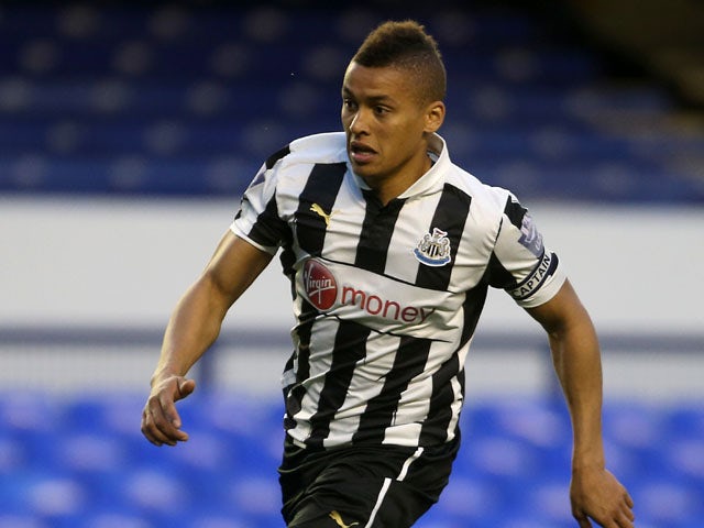 Newcastle United's James Tavernier during a Under 21 match against Everton on May 7, 2013