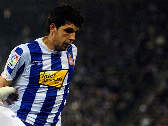Espanyol's Javi Lopez in action on February 13, 2011