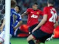 Manchester United's Jesse Lingard scores his team's first goal against Yokohama F-Marinos during a friendly match on July 23, 2013