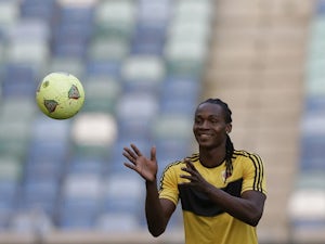 Angola's Manucho during a training session on January 22, 2013