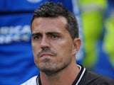 Brighton and Hove Albion Head Coach Oscar Garcia during the pre-season friendly match against Villareal on July 27, 2013