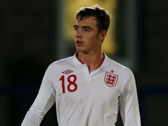 England Under 19 international Calum Chambers during the match against Finland on November 13, 2012