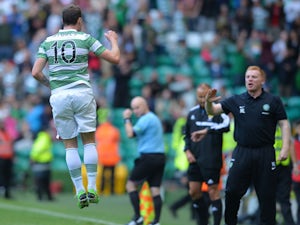 Celtic, Aberdeen level at the break