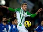Real Betis' Damien Perquis in action on November 5, 2012