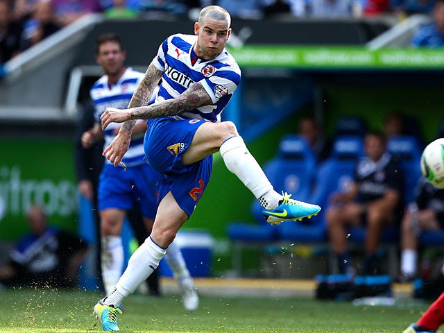 Reading's Danny Guthrie scores the winner against Ipswich on August 3, 2013