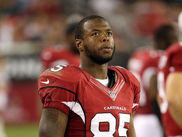 Arizona Cardinals' Early Doucet in action during a preseason game on August 17, 2012