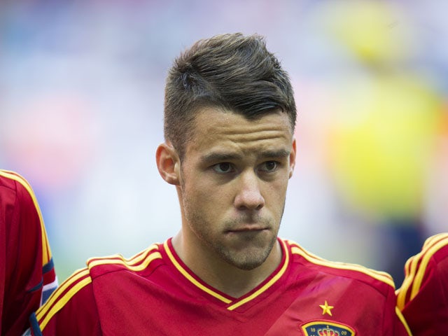 Spain's Juan Bernat poses before the Under-20 World Cup match against Mexico on July 2, 2013
