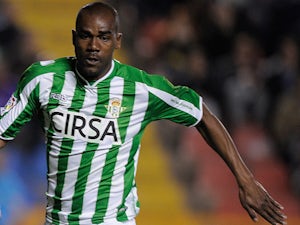 Real Betis' Paulao in action on March 5, 2012