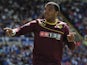 Watford's Troy Deeney celebrates after scoring the opening goal against Birmingham on August 3, 2013