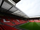 A general view of The Kop stand at Anfield home of Liverpool FC taken October 20, 2012