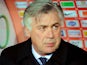 PSG manager Carlo Ancelotti on the touchline on December 21, 2012