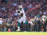 Davone Bess of the Miami Dolphins in action against the San Francisco 49ers on December 9, 2012