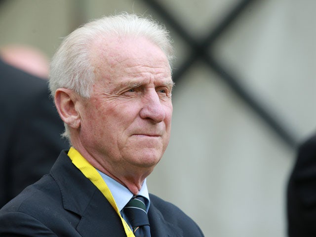 Republic of Ireland's Manager Giovanni Trapattoni before the start of the match with Georgia during a International friendly match between the Republic of Ireland and Georgia at the Aviva Stadium on June 2, 2013