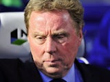 QPR manager Harry Redknapp in the dugout during the match against Arsenal on May 4, 2013