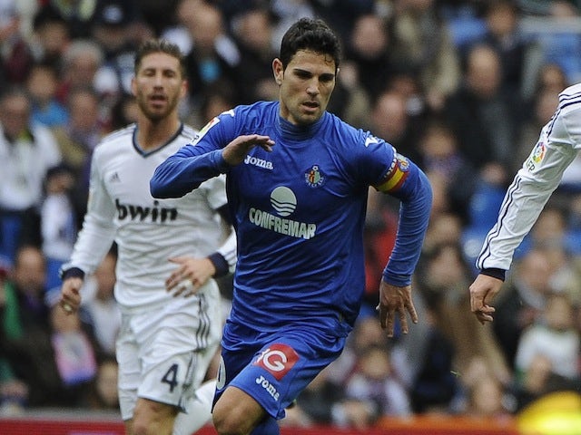 Getate's Jaime Gavilan in action against Real Madrid on January 27, 2013