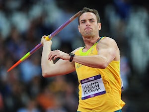 Jarrod Bannister competes in the Men's Javelin during the London 2012 Olympics Games on August 8, 2012