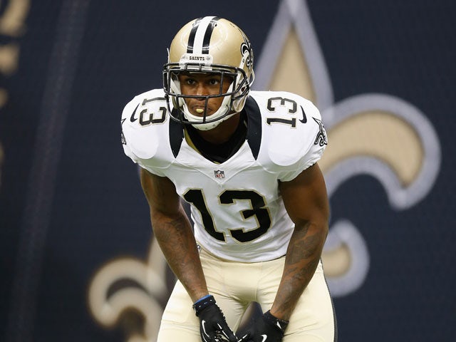 Joe Morgan of the New Orleans Saints during the game against the Jacksonville Jaguars on August 17, 2012
