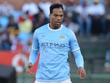 Manchester City's Joleon Lescott in action during a friendly match against SuperSport United on July 14, 2013