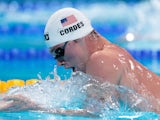 Kevin Cordes of the USA competes during the Swimming Men's 200m Breaststroke on day thirteen of the 15th FINA World Championships on August 1, 2013