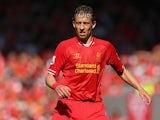 Liverpool's Lucas in action against Queens Park Rangers on May 19, 2013