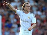 Luka Modric of Real Madrid during the pre season friendly match between Bournemouth and Real Madrid at Goldsands Stadium on July 21, 2013 