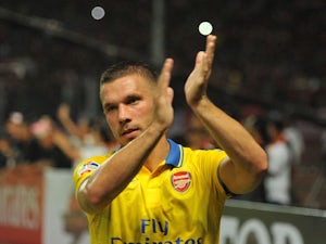 Podolski out for three weeks