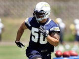 San Diego Chargers' Manti Te'o in action during Rookie Camp on May 10, 2013
