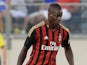 AC Milan's Mario Balotelli in action during a friendly match against Chelsea on August 4, 2013