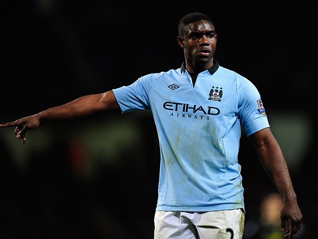 Manchester City's Micah Richards in action during the match against Wigan on April 17, 2013