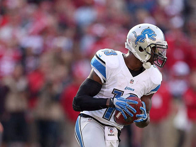 Detroit Lions' Nate Burleson in action on September 16, 2012