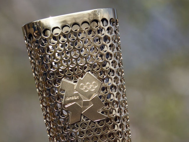 Stock image of the Olympic Torch (Getty) on April 20, 2012