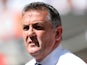 Wigan Athletic manager Owen Coyle prior to kick-off at the Community Shield match against Manchester United on August 11, 2013