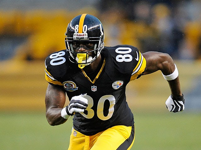 Pittsburgh Steelers' Plaxico Burress in action on December 9, 2012