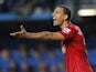 Manchester United's English defender Rio Ferdinand gestures during the English Premier League football match between Chelsea and Manchester United on October 28, 2012