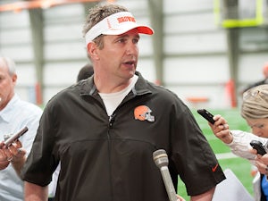 Cleveland Browns head coach Rob Chudzinski during an interview on May 10, 2013