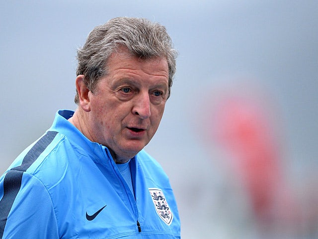 England manager Roy Hodgson during a training session on May 31, 2013