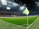 A general view of the San Siro from the corner flag on December 21, 2011