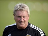City manager Steve Bruce watches his team play North Ferriby during a pre-season friendly at the Eon Visual Media Stadium on July 15, 2013