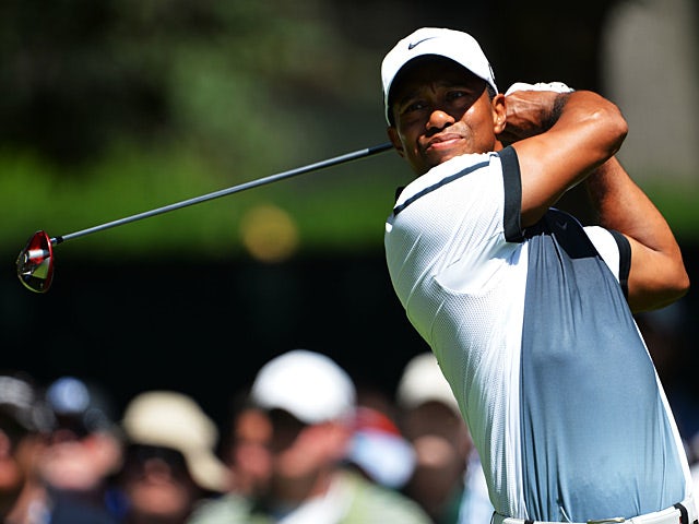 Tiger Woods in action during the third day of the PGA Championship on August 10, 2013